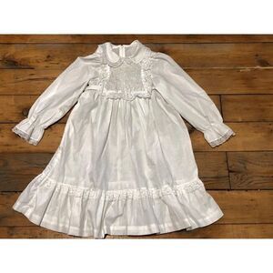 Vintage Handmade Baptism Community Girls Dress Size 4-5